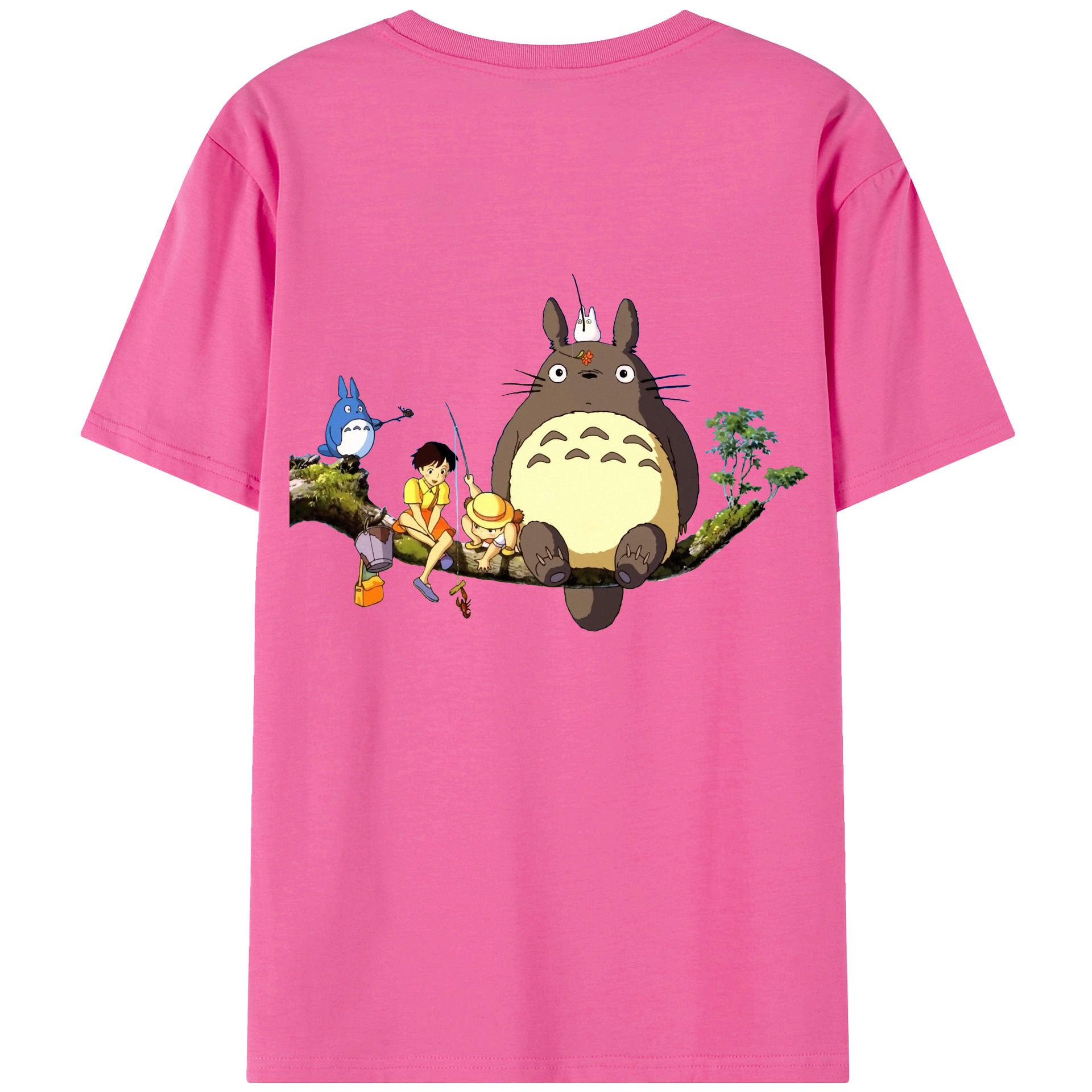 （画像用） となりのトトロ 草壁メイ 草壁サツキ My Neighbor Totoro Satsuki Kusakabe Mei Kusakabe レディース半袖Tシャツ(バックプリント)